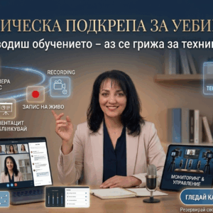 Техническа помощ за организиране и провеждане на уебинари